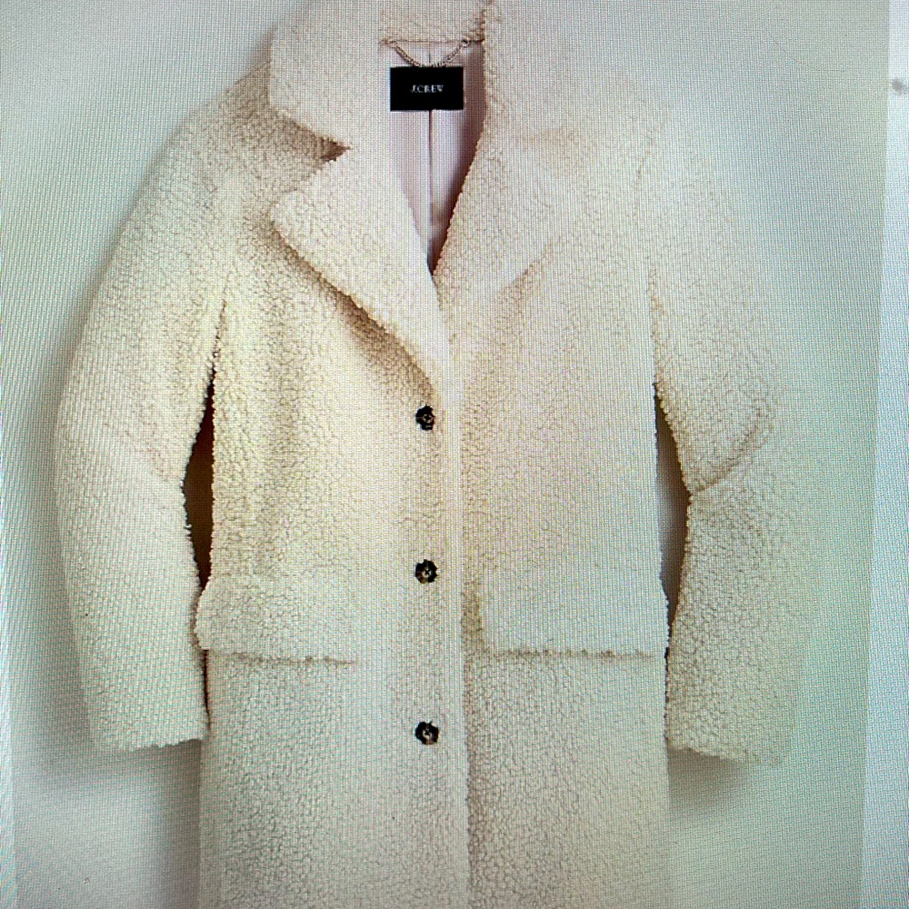 JCrew Teddy coat - size S but fits like a M. Runs large.